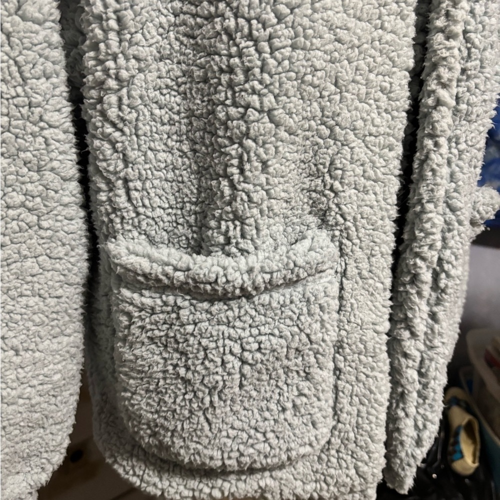 Aeropostale Light Blue Teddy Jacket small - Picture 3 of 10